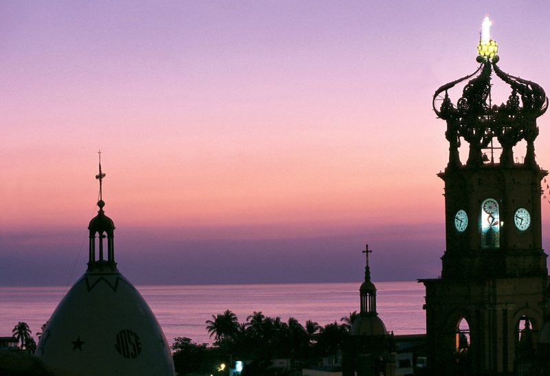 church sunset