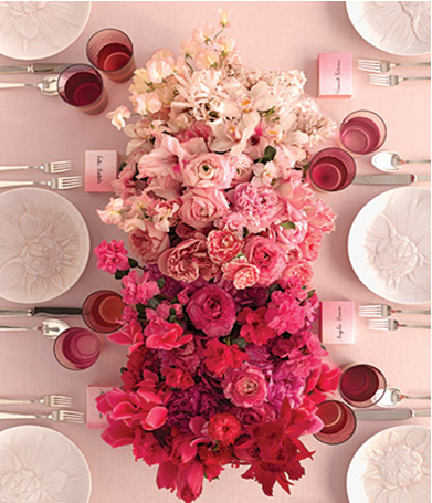 Ombré style centerpiece