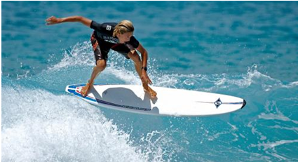 Las mejores olas para el surf son las que se forman sobre bancos de arena, superficies rocosas y arrecifes