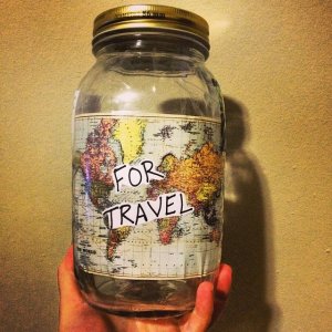 money jar to travelers