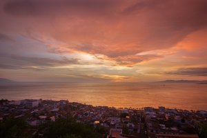 sunset in puerto vallarta