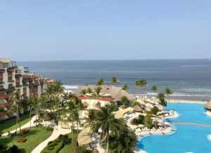 Nuevo Vallarta, Mexico Beach. View from grand velas riviera nayarit