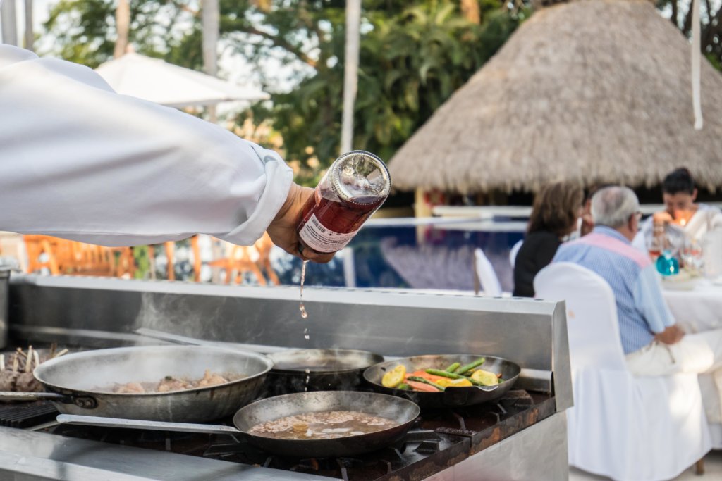 At the chef's table, Casa Velas Hotel Boutique