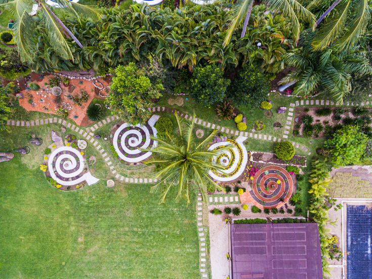 The labyrinth of the elements at Puerto Vallarta's hotel Casa Velas