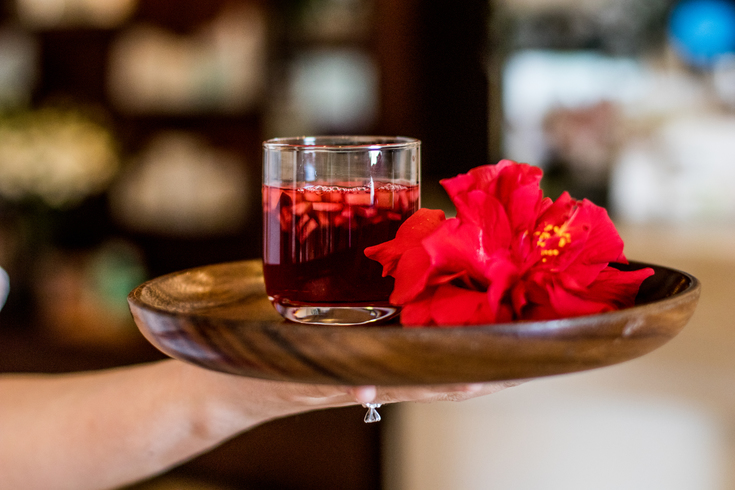 Welcome christmas cocktail for guests at Grand Velas Riviera Nayarit