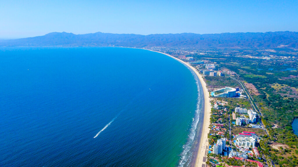 Nuevo Vallarta beach in Riviera Nayarit, Banderas Bay