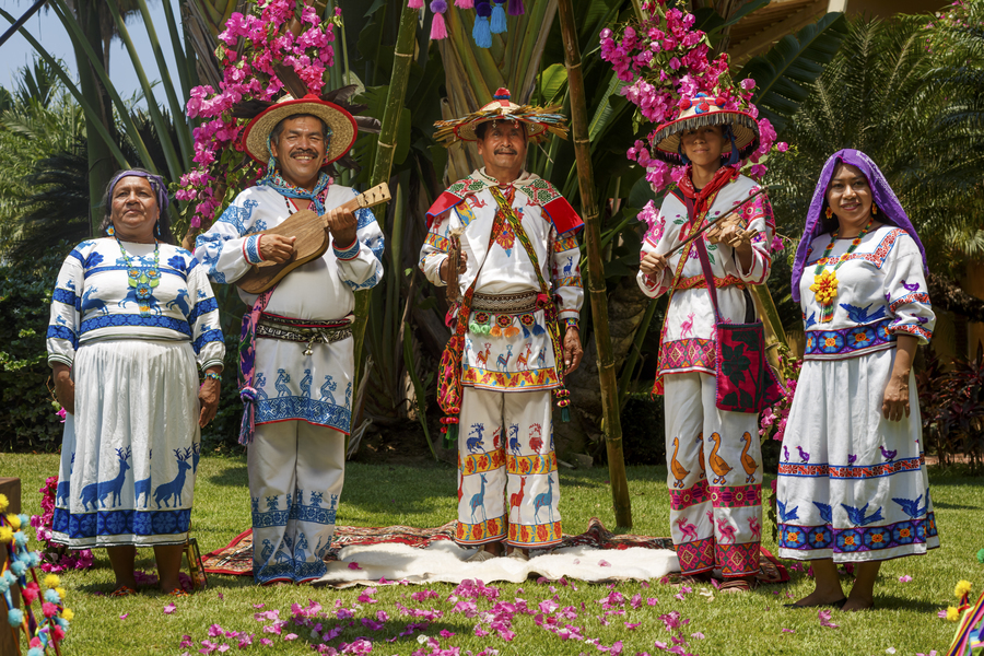 Huichol wedding ceremony at Grand Velas Riviera Nayarit